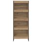 Preview: Bücherregal Kunsthandwerk Eiche 80 x 30 x 155 cm Holzwerkstoff