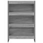 Preview: Bücherregal 80 x 30 x 121 cm Holzwerkstoff Graues Sonoma