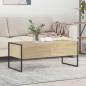Preview: ARDEBO.de - Couchtisch mit Schubladen Sonoma 100 x 46 x 40 cm Holzwerkstoff
