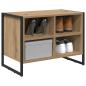 Preview: Schuhschrank Kunsthandwerk Eiche 60 x 35 x 44 cm Holzwerkstoff