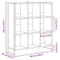 Preview: Bücherregal Altholz 99,5 x 30 x 108,5 cm Holzwerkstoff