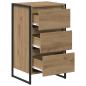 Preview: Sideboard Kunsthandwerk Eiche 42 x 36 x 75,5 cm Holzwerkstoff