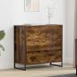 Preview: ARDEBO.de - Sideboard Raucharbe 79 x 36 x 75.5 cm Holzwerkstoff