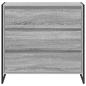 Preview: Sideboard Graues Sonoma 79 x 36 x 75.5 cm Holzwerkstoff
