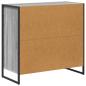 Preview: Sideboard Graues Sonoma 79 x 36 x 75.5 cm Holzwerkstoff