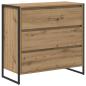 Preview: Sideboard Kunsthandwerk Eiche 79 x 36 x 75.5 cm Holzwerkstoff