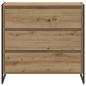 Preview: Sideboard Kunsthandwerk Eiche 79 x 36 x 75.5 cm Holzwerkstoff