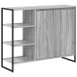 Preview: Seitenschrank Graues Sonoma 96,5 x 30 x 75 cm Holzwerkstoff