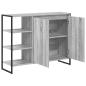 Preview: Seitenschrank Graues Sonoma 96,5 x 30 x 75 cm Holzwerkstoff