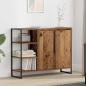Preview: ARDEBO.de - Seitenschrank Altholz 96,5 x 30 x 75 cm Holzwerkstoff