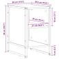 Preview: Nachttisch 2 pcs Sonoma 39,5 x 30 x 50 cm Holzwerkstoff