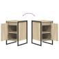 Preview: Nachttisch 2 pcs Sonoma 39,5 x 30 x 50 cm Holzwerkstoff