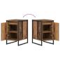 Preview: Nachttisch 2 pcs Altholz 39,5 x 30 x 50 cm Holzwerkstoff