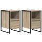 Preview: Nachttisch 2 pcs Sonoma 39,5 x 30 x 50 cm Holzwerkstoff