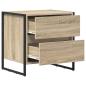 Preview: Nachttisch 2 pcs Sonoma 50 x 39,5 x 50 cm Holzwerkstoff
