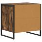 Preview: Nachttisch 2 pcs Raucharbe 50 x 39,5 x 50 cm Holzwerkstoff