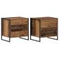 Preview: Nachttisch 2 pcs Altholz 50 x 39,5 x 50 cm Holzwerkstoff