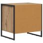 Preview: Nachttisch 2 pcs Kunsthandwerk Eiche 50 x 39,5 x 50 cm