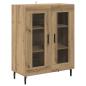 Preview: Sideboard Artisan-Eiche 69,5 x 34 x 90 cm Holzwerkstoff