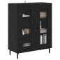 Preview: Sideboard Schwarz Eichen-Optik 69,5 x 34 x 90 cm Holzwerkstoff