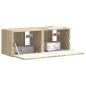 Preview: TV-Wandschrank 2 pcs Sonoma 60 x 31 x 29,5 cm Holzwerkstoff