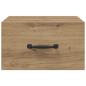 Preview: Nachttisch Kunsthandwerk Eiche 35 x 35 x 20 cm Holzwerkstoff