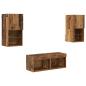 Preview: TV-Wandregale 4 pcs Altholz 30,5 x 30 x 60 cm Holzwerkstoff
