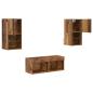 Preview: TV-Wandregale 4 pcs Altholz 30,5 x 30 x 60 cm Holzwerkstoff