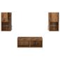Preview: TV-Wandregale 4 pcs Altholz 30,5 x 30 x 60 cm Holzwerkstoff