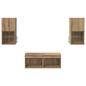 Preview: TV-Wandregale 4 pcs Artisan-Eiche 30,5 x 30 x 60 cm