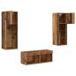 Preview: TV-Wandregale 4 pcs Artisan-Eiche 40 x 30 x 30 cm Holzwerkstoff