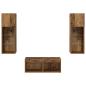 Preview: TV-Wandregale 4 pcs Artisan-Eiche 40 x 30 x 30 cm Holzwerkstoff