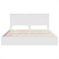 Preview: Bettrahmen mit Schubladen Weiß 200 x 200 cm Holzwerkstoff