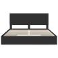 Preview: Bettrahmen mit Schubladen Schwarz 200 x 200 cm Holzwerkstoff