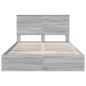 Preview: Bettrahmen Graues Sonoma 150 x 200 cm Holzwerkstoff