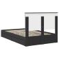 Preview: Bettrahmen mit Schubladen Schwarz 135 x 190 cm Holzwerkstoff