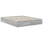 Preview: Bettrahmen Graues Sonoma 160 x 200 cm Holzwerkstoff