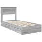 Preview: Aufbewahrungsbett Sonoma-Grau 90 x 200 cm Holzwerkstoff