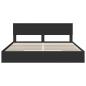 Preview: Bettrahmen mit Schubladen Schwarz 200 x 200 cm Holzwerkstoff