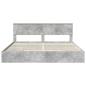 Preview: Bettrahmen mit Schubladen Beton Grau 200 x 200 cm Holzwerkstoff