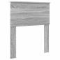 Preview: Bettrahmen Graue Sonoma und Silber 75 x 190 cm Holzwerkstoff
