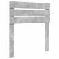Preview: Bettrahmen Beton Grau und Silber 75 x 190 cm Holzwerkstoff