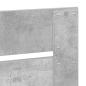 Preview: Bettrahmen Beton Grau und Silber 75 x 190 cm Holzwerkstoff