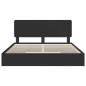 Preview: Bettrahmen mit Schubladen Schwarz 200 x 200 cm Holzwerkstoff