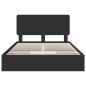 Preview: Bettrahmen mit Schubladen Schwarz 150 x 200 cm Holzwerkstoff