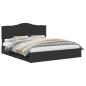 Preview: Bettrahmen mit Schubladen Schwarz 200 x 200 cm Holzwerkstoff