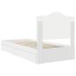 Preview: Bettrahmen mit Schubladen Weiß 100 x 200 cm Holzwerkstoff