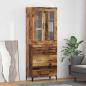 Preview: ARDEBO.de - Highboard Wandmontiert Altholz 69,5 x 34 x 180 cm Holzwerkstoff
