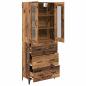 Preview: Highboard Wandmontiert Altholz 69,5 x 34 x 180 cm Holzwerkstoff
