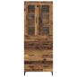 Preview: Highboard Wandmontiert Altholz 69,5 x 34 x 180 cm Holzwerkstoff